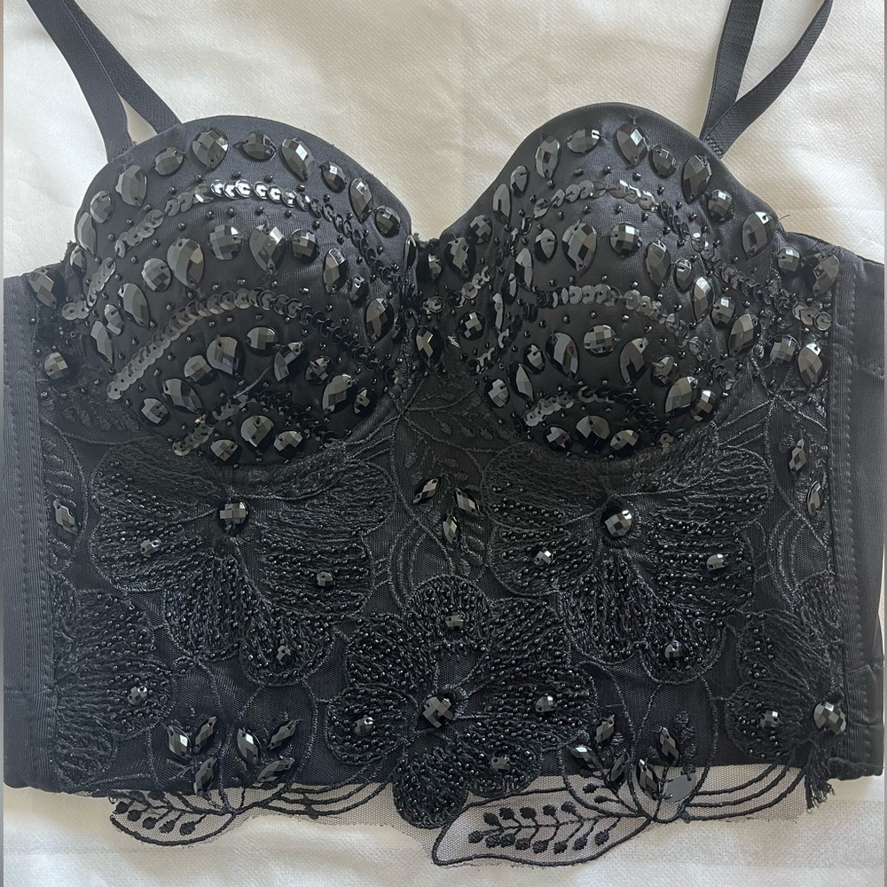 Women’s Black Corset Top